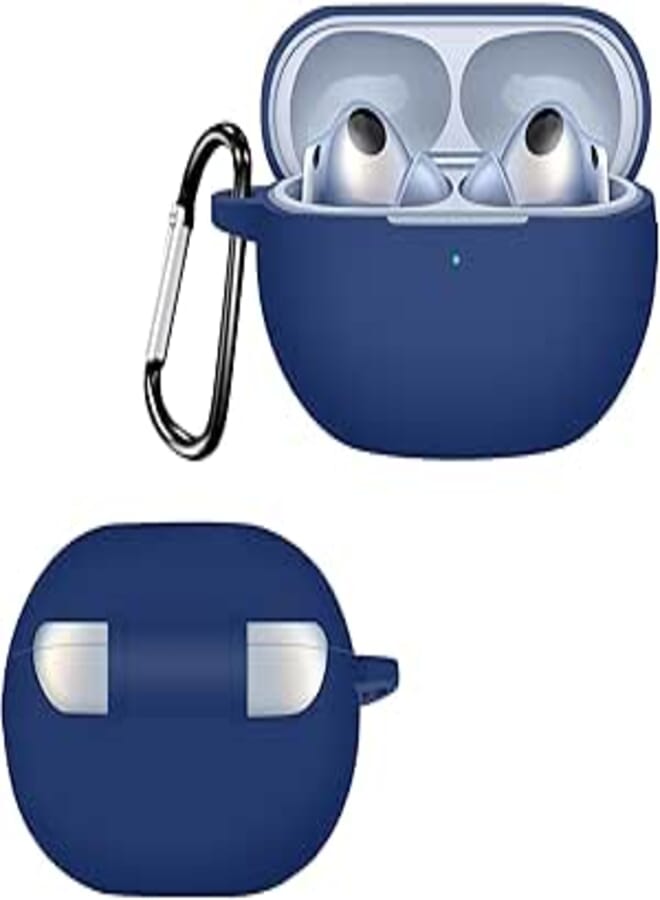 Beauenty Case for Huawei Freebuds Pro 3 (2023) Silicone Earphones Cover Earbuds Protective Case with Hook Carabiner (blue)